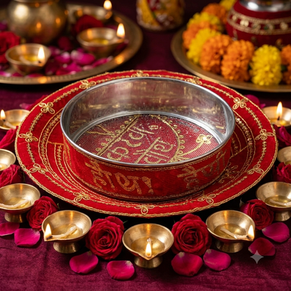 Karwa Chauth Thali Set| Karwachauth Puja Thali Set