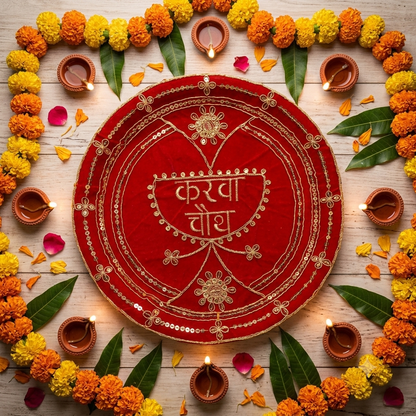 Karwa Chauth Thali Set| Karwachauth Puja Thali Set