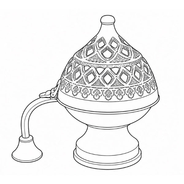 Pure Brass Dhoop Dani Mirror Shinny Polish Burner Round Dhooni Dhoop Dani Incense Elegant and Traditional Pooja Ware for Home and Temple Decoration